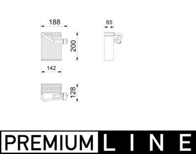 Испаритель, кондиционер MAHLE AE 272 000P