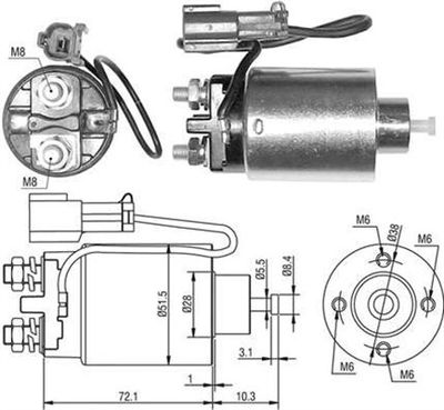 Ievilcējrelejs, Starteris MAGNETI MARELLI 940113050482