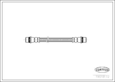 Тормозной шланг CORTECO 19018172