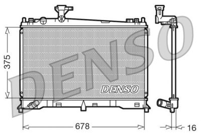 Radiators, Motora dzesēšanas sistēma DENSO DRM44010