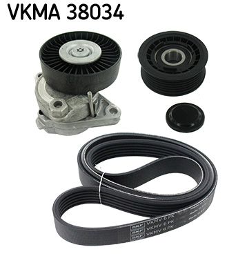Поликлиновой ременный комплект SKF VKMA 38034
