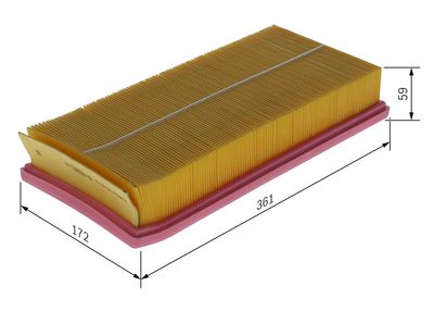 Gaisa filtrs BOSCH F 026 400 739
