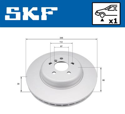 Bremžu diski SKF VKBD 81372 V1