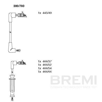 Augstsprieguma vadu komplekts BREMI 300/793