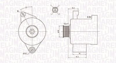 Генератор MAGNETI MARELLI 063731796010
