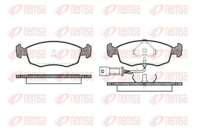 Bremžu uzliku kompl., Disku bremzes REMSA 0172.02