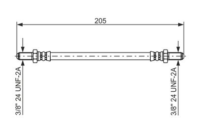 Bremžu šļūtene BOSCH 1 987 476 575