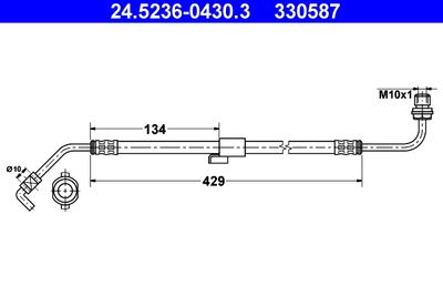 Тормозной шланг ATE 24.5236-0430.3