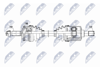 Приводной вал NTY NPW-HY-639