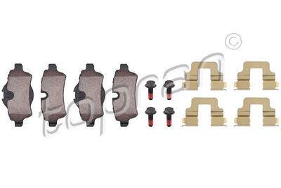 Bremžu uzliku kompl., Disku bremzes TOPRAN 501 718