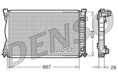 Radiators, Motora dzesēšanas sistēma DENSO DRM02039