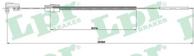 Тросик газа LPR C0078A