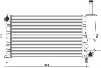 Radiators, Motora dzesēšanas sistēma MAGNETI MARELLI 350213892000
