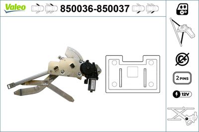 Стеклоподъемник VALEO 850036