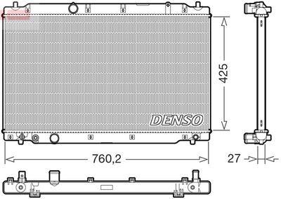 Radiators, Motora dzesēšanas sistēma DENSO DRM40109
