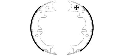 Bremžu loku kompl., Stāvbremze TEXTAR 91059400