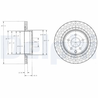 Bremžu diski DELPHI BG4307