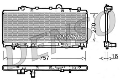 Radiators, Motora dzesēšanas sistēma DENSO DRM09090