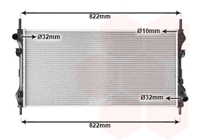 Radiators, Motora dzesēšanas sistēma VAN WEZEL 18002320