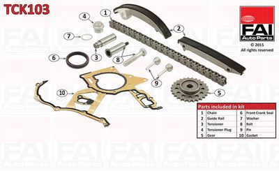 Комплект цели привода распредвала FAI AUTOPARTS TCK103