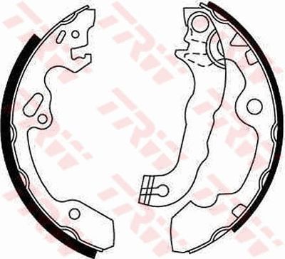 Bremžu loku komplekts TRW GS8636
