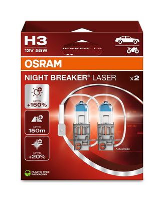 Kvēlspuldze, Tālās gaismas lukturis ams-OSRAM 64151NL-2HB