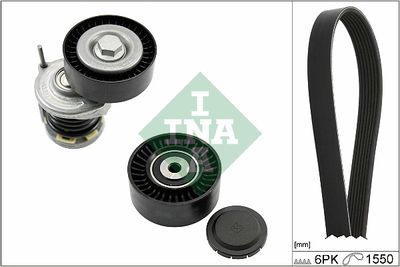 Ķīļrievu siksnu komplekts Schaeffler INA 529 0586 10
