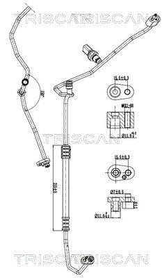 Augst-/Zemspiediena cauruļvads, Gaisa kond. sist. TRISCAN 9010 29030