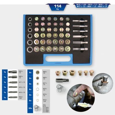 KS TOOLS BT711300 Remkomplekts, Eļļas noliešanas