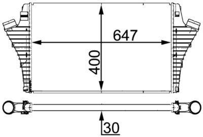 Интеркулер MAHLE CI 21 000S
