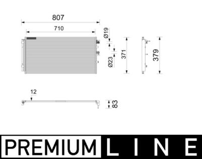 Конденсатор, кондиционер MAHLE AC 1211 000P
