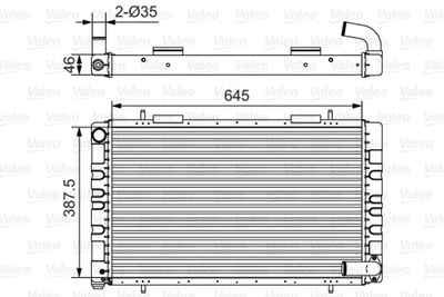 Radiators, Motora dzesēšanas sistēma VALEO 731235