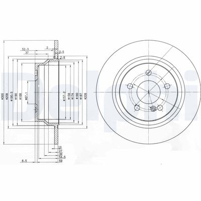 Тормозной диск DELPHI BG3757