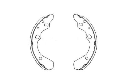 Bremžu loku komplekts KAVO PARTS KBS-5411