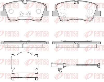 Bremžu uzliku kompl., Disku bremzes REMSA 1687.10