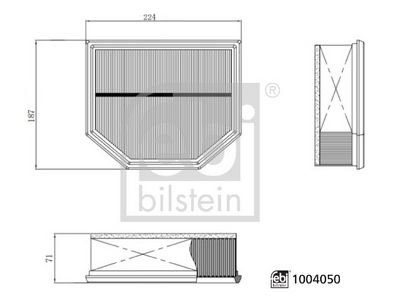 Gaisa filtrs FEBI BILSTEIN 1004050