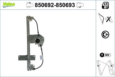 Стеклоподъемник VALEO 850692