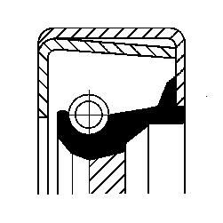 Уплотняющее кольцо, механическая коробка передач CORTECO 12011394B