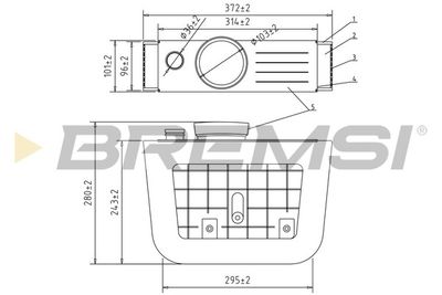 Воздушный фильтр BREMSI FA2400
