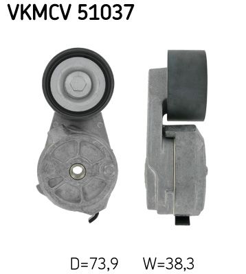Siksnas spriegotājs, Ķīļsiksna SKF VKMCV 51037