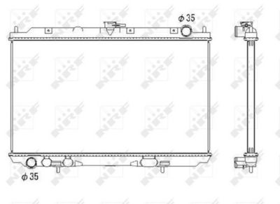 Radiators, Motora dzesēšanas sistēma NRF 53438