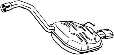 Глушитель выхлопных газов конечный BOSAL 235-211