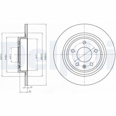 Тормозной диск DELPHI BG4279