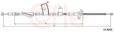 Тросик, cтояночный тормоз COFLE 92.17.4235