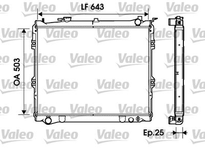 Radiators, Motora dzesēšanas sistēma VALEO 734207