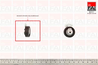 Spriegotājrullītis, Gāzu sadales mehānisma piedziņas siksna FAI AutoParts T9357