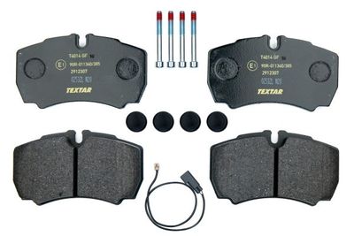 Комплект тормозных колодок, дисковый тормоз TEXTAR 2912307