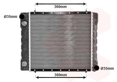 Radiators, Motora dzesēšanas sistēma VAN WEZEL 02002084