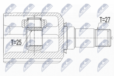 Шарнирный комплект, приводной вал NTY NPW-ME-099