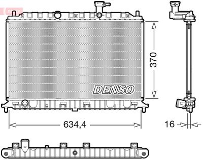 Radiators, Motora dzesēšanas sistēma DENSO DRM43009